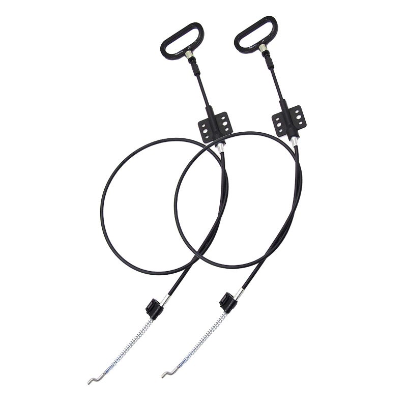 TKMOS 2 Pieces Recliner Release Cable Replacement D-Ring Pull Handle, Exposed Length 4.75" with S Tip - Image 1